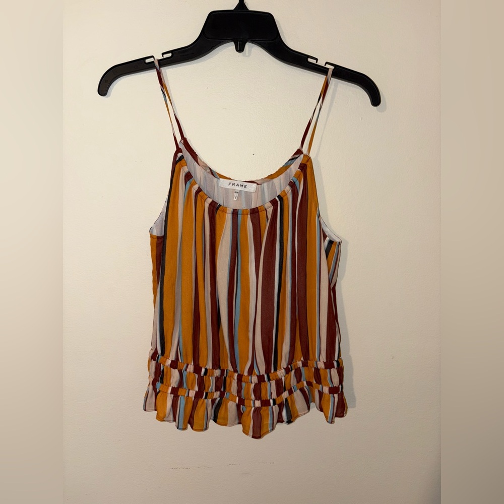 Frame Smocked Tank Top Size Women’s Medium